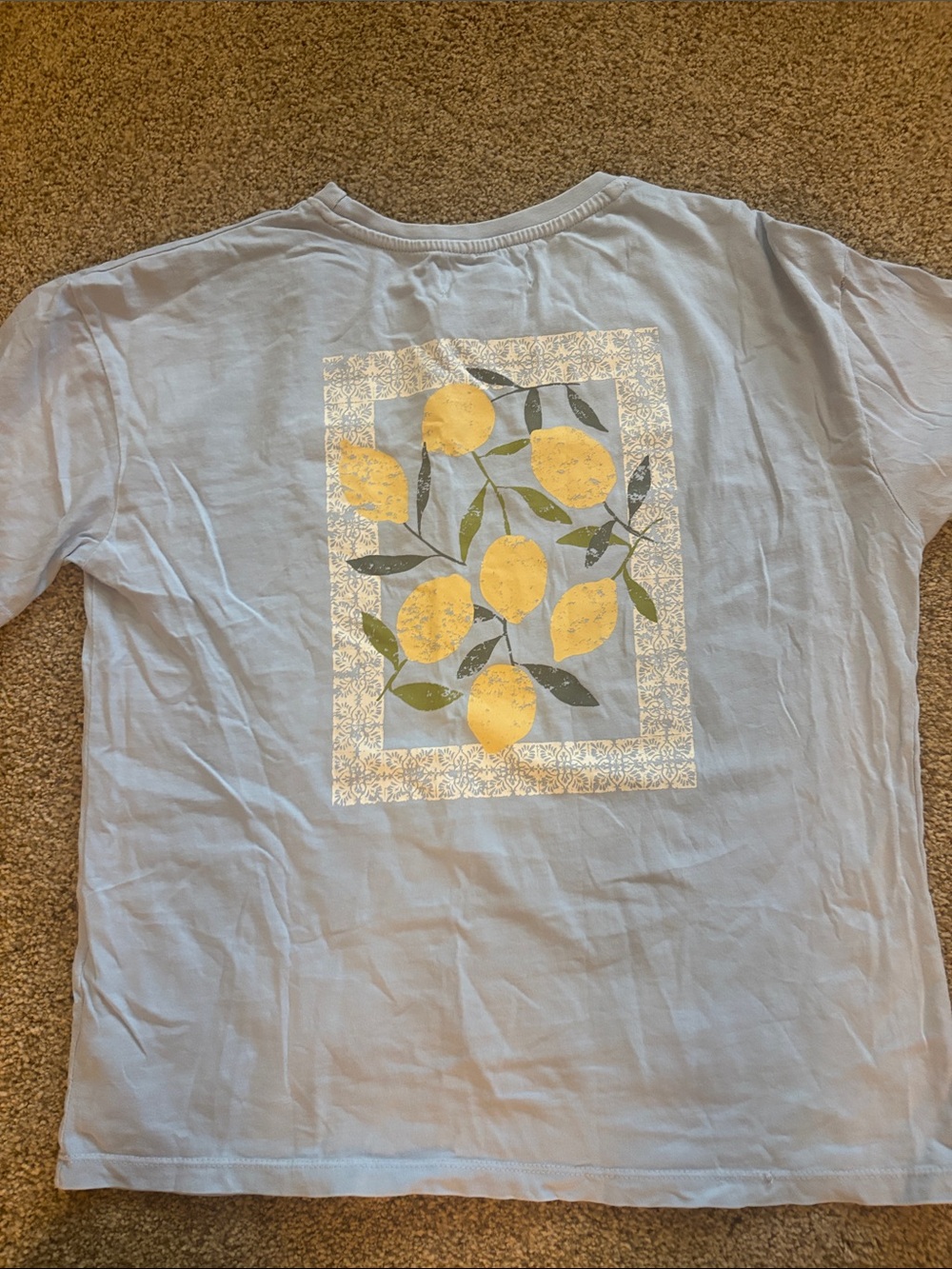C&C California Womens Light Blue Logo Crew Neck T-Shirt